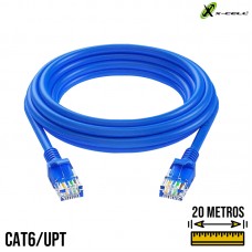 Cabo de Rede 20m Cat6 XC-CAT6-20 X-Cell - Azul